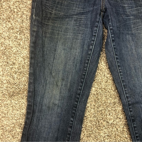 T Five Juniors Dark Wash Mid Rise Y2K Blue Jeans Size 7 - Picture 7 of 12